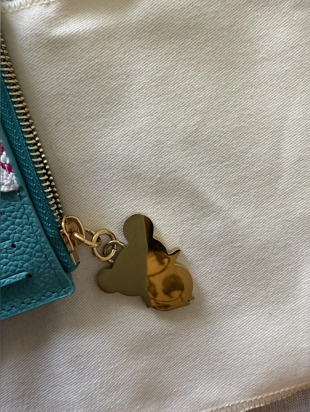 Louis Vuitton Multicolor Monogram White & Teal Card & Key Holder